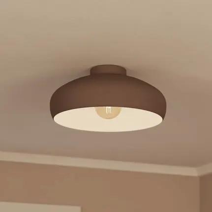 Mogano ceiling light, Ø 40 cm, coffee brown