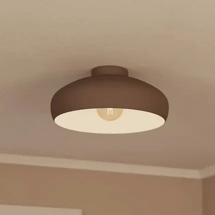 Mogano ceiling light, Ø 40 cm, coffee brown