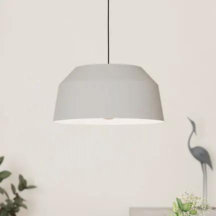 Contrisa pendant light in grey, 1-bulb, Ø 38 cm