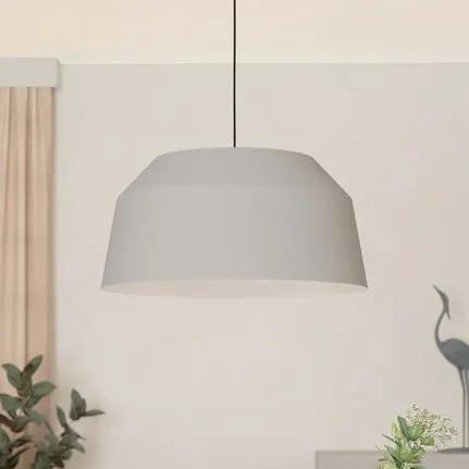 Contrisa pendant light in grey, 1-bulb, Ø 52 cm