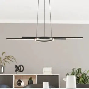 Zillerio-Z LED pendant light black ZigBee CCT dimmable