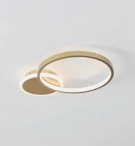 LED ceiling lamp Gafares, gold, aluminium, 41 cm remote control CCT