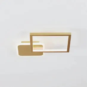 LED ceiling lamp Gafares, gold, aluminium, 33 cm remote control CCT