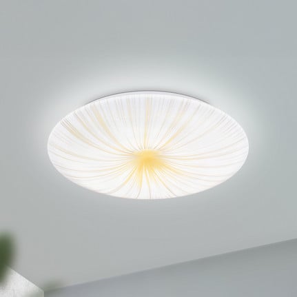 Nieves 1 LED ceiling light with beam design Ø31cm
