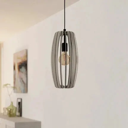 Bajazzara hanging light, one cage shade, sand colour