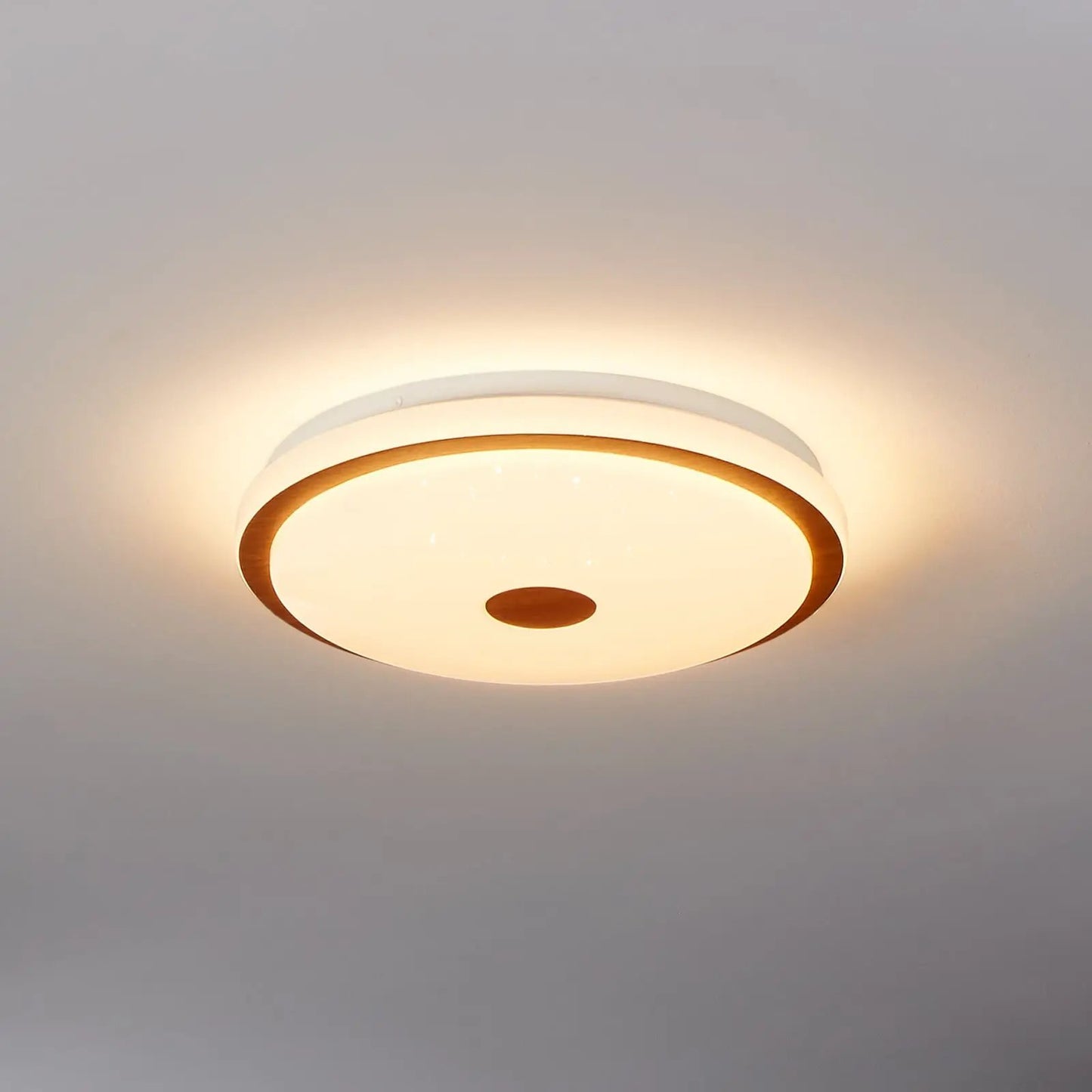 Lanciano 1 LED ceiling lamp with remote control Ø38cm