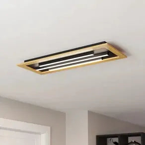 LED ceiling lamp Tirrenara, remote control, 78x31cm