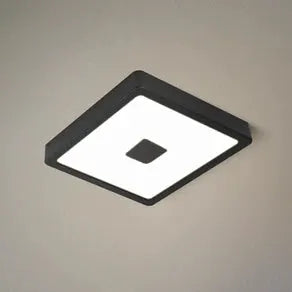 Iphias 2 LED outdoor ceiling light, 21x21 cm, black