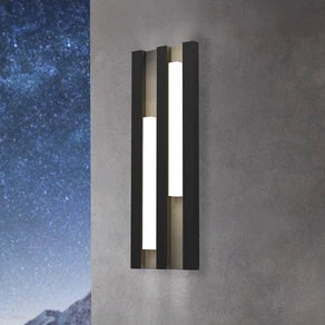 LED outdoor wall light Fandina, black