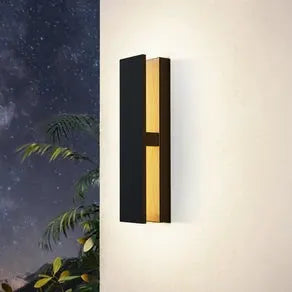 LED outdoor wall light Costorio, indirect, black