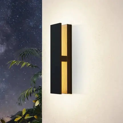 LED outdoor wall light Costorio, indirect, black