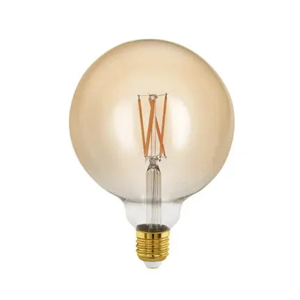 Globe LED bulb E27 G125 4 W 1,700 K filament gold