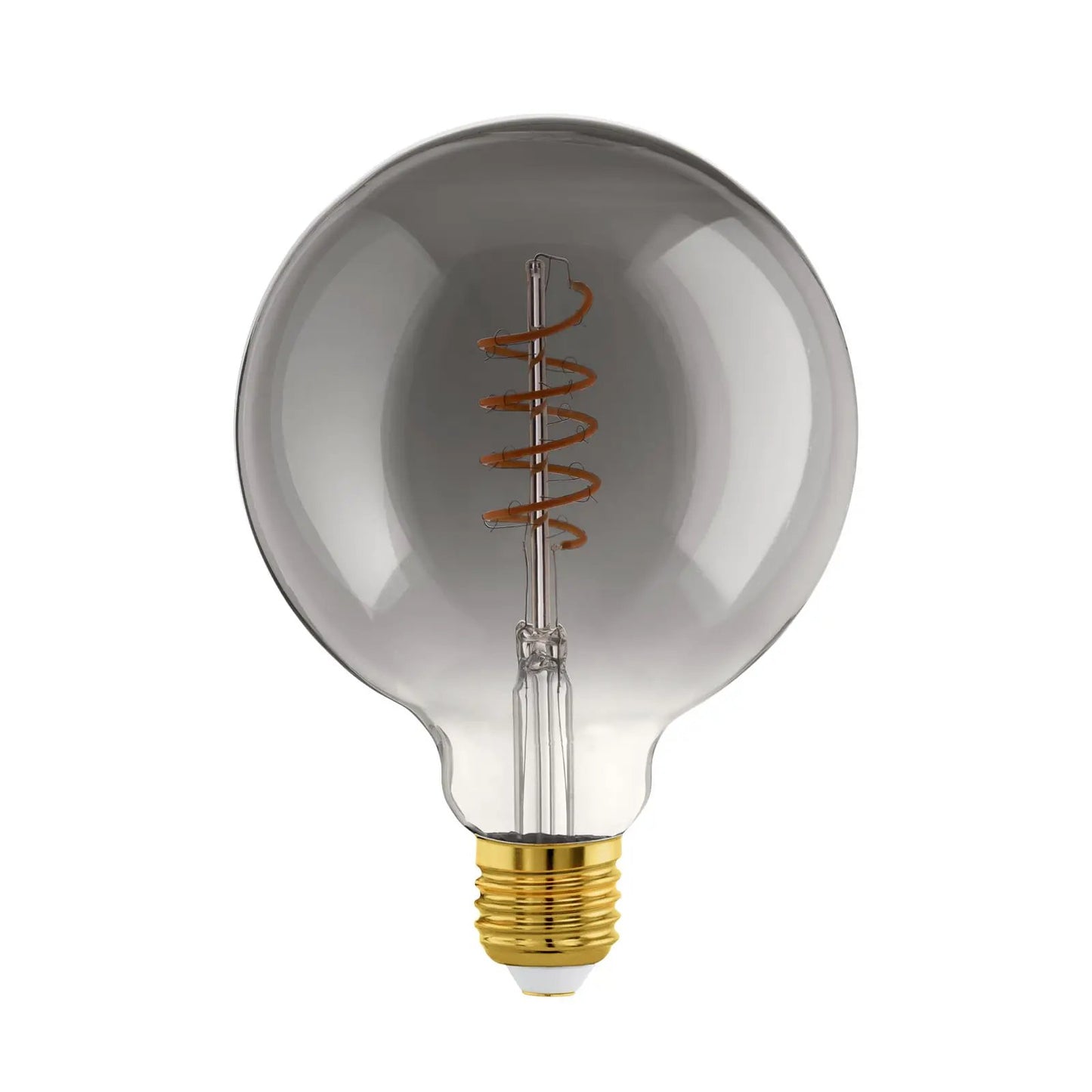 LED globe E27 G125 4W filament black-transparent