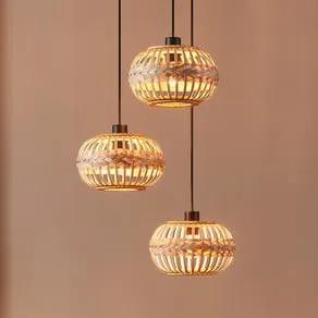 EGLO Amsfield 1 hanging light, 3-bulb, round