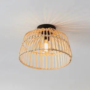 EGLO Glyneath ceiling light made of rattan
