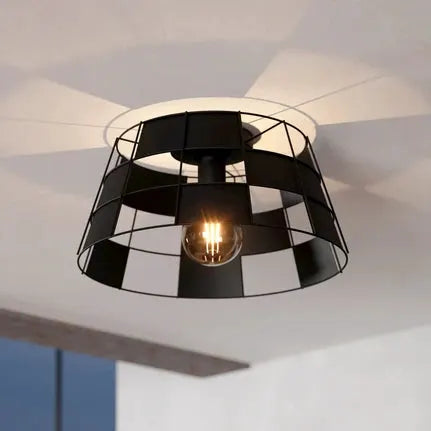 EGLO Pontefract ceiling light, steel, black