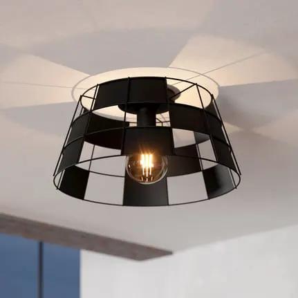 EGLO Pontefract ceiling light, steel, black