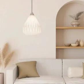 EGLO Minting pendant light made of paper, Ø 31 cm