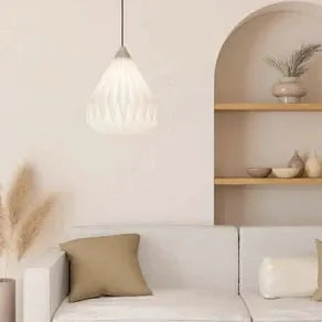 EGLO Minting pendant light made of paper, Ø 31 cm
