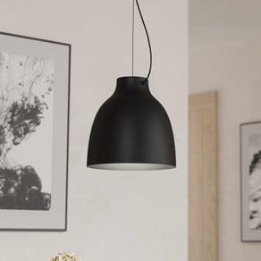 EGLO Camasca pendant light, one-bulb, black