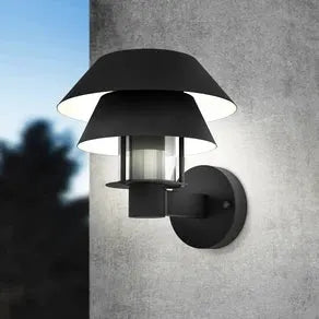 Chiappera outdoor wall light, double lampshade