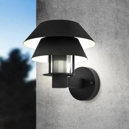Chiappera outdoor wall light, double lampshade
