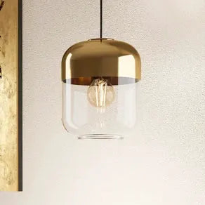 EGLO Maryvilla pendant light, gold/clear, one-bulb