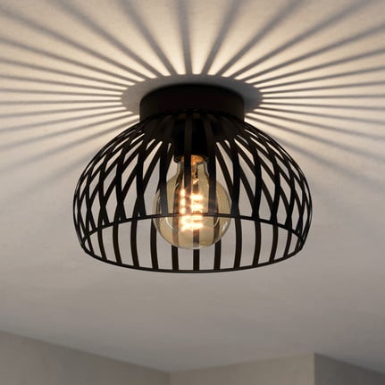 EGLO Mogano 3 ceiling light cage lampshade Ø 28 cm