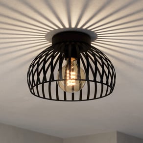 EGLO Mogano 3 ceiling light cage lampshade Ø 28 cm