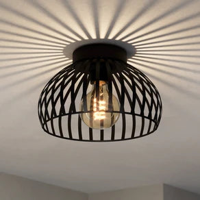EGLO Mogano 3 ceiling light cage lampshade Ø 28 cm