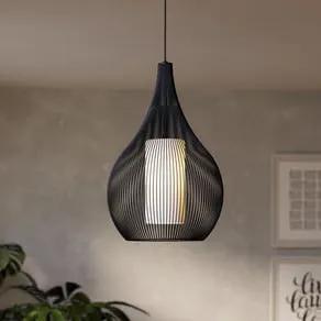 EGLO Razoni 1 pendant light, one-bulb, black