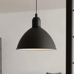 Priddy vintage pendant light, 1-bulb, black