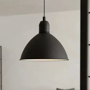 Priddy vintage pendant light, 1-bulb, black