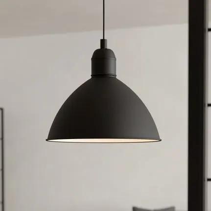 Priddy vintage pendant light, 1-bulb, black