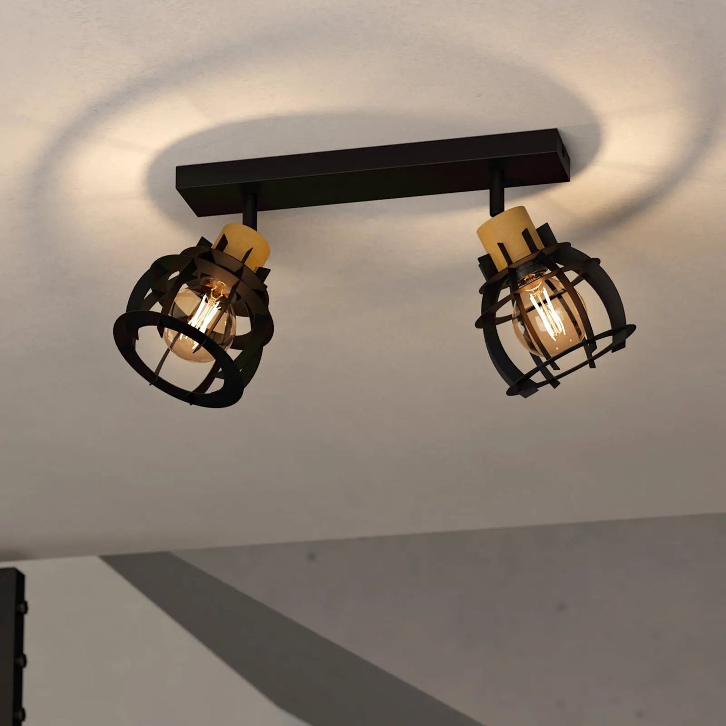 Stillington 1 ceiling light, 2-bulb