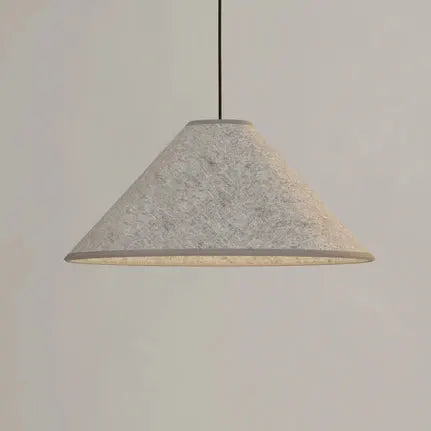 Alsager pendant light, felt lampshade, cone
