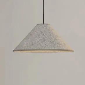 Alsager pendant light, felt lampshade, cone