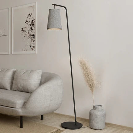 Alsager floor lamp with a felt lampshade