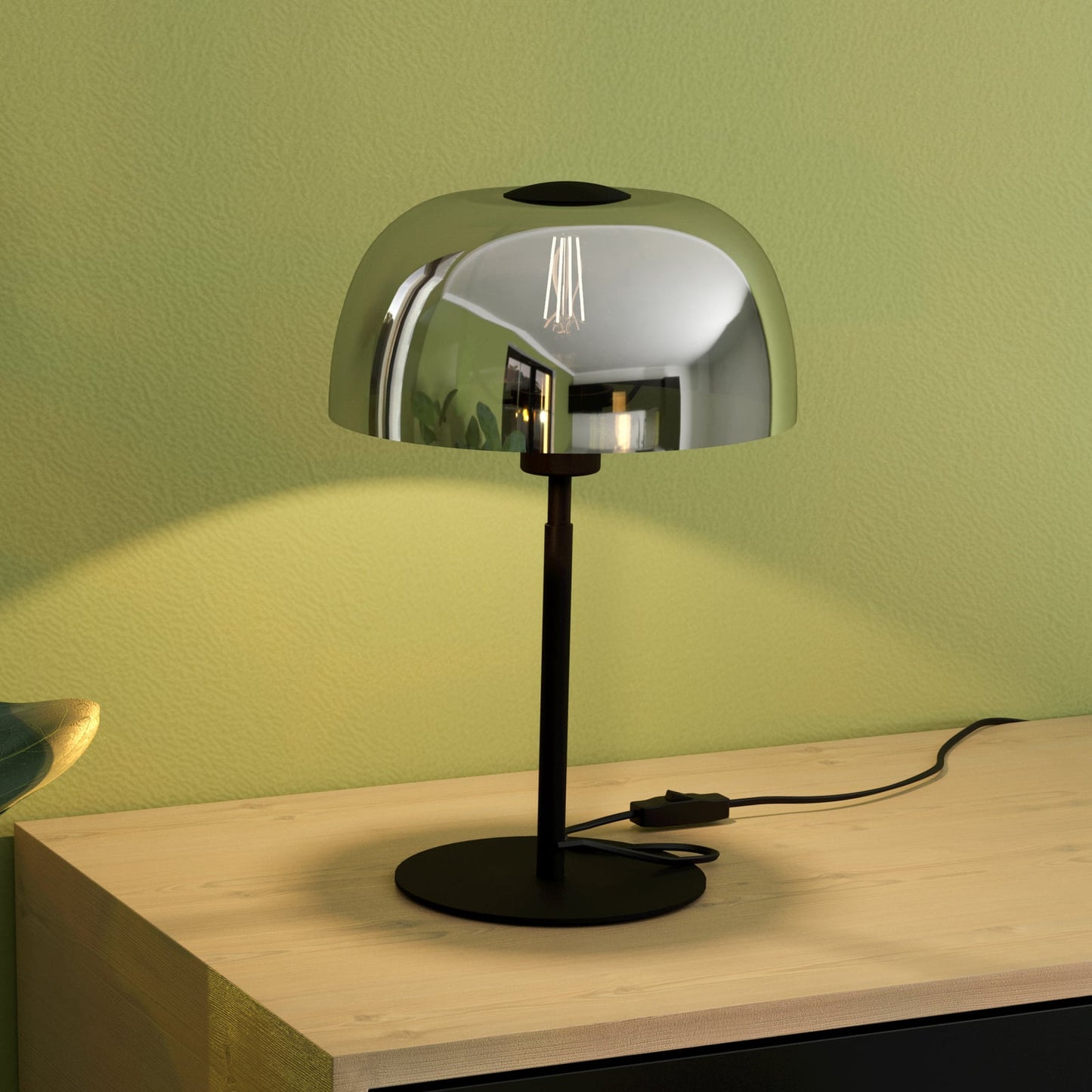 Solo 2 table lamp, transparent black/black