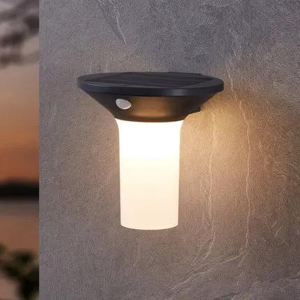 Corbezzola LED outdoor wall light, black, sensor