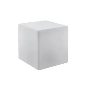 Outdoor light Bottona cube E27 white, 30 x 30cm
