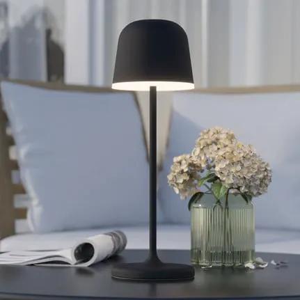 Mannera LED table lamp with a battery, black