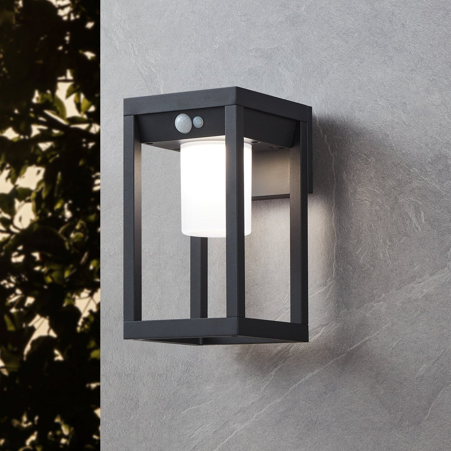 Martano solar LED outdoor wall light with a sensor