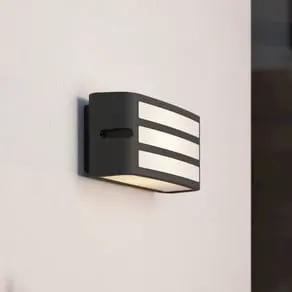 Camarda outdoor wall light with struts, anthracite
