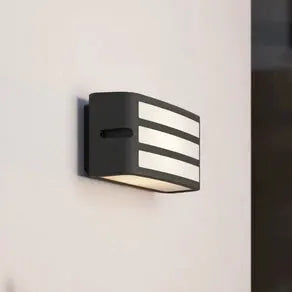 Camarda outdoor wall light with struts, anthracite