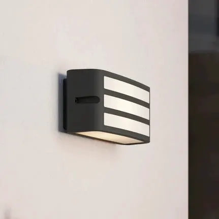 Camarda outdoor wall light with struts, anthracite