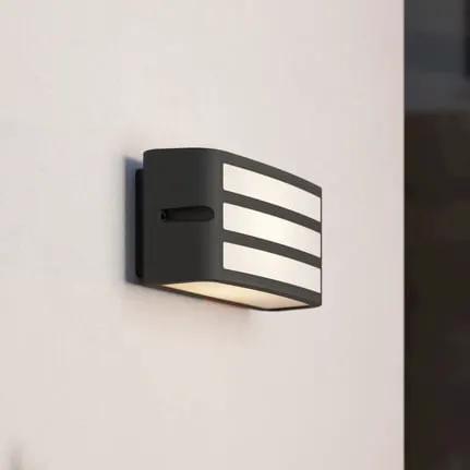 Camarda outdoor wall light with struts, anthracite