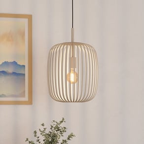 Romazzina pendant light, beige, Ø 33 cm, metal, E27