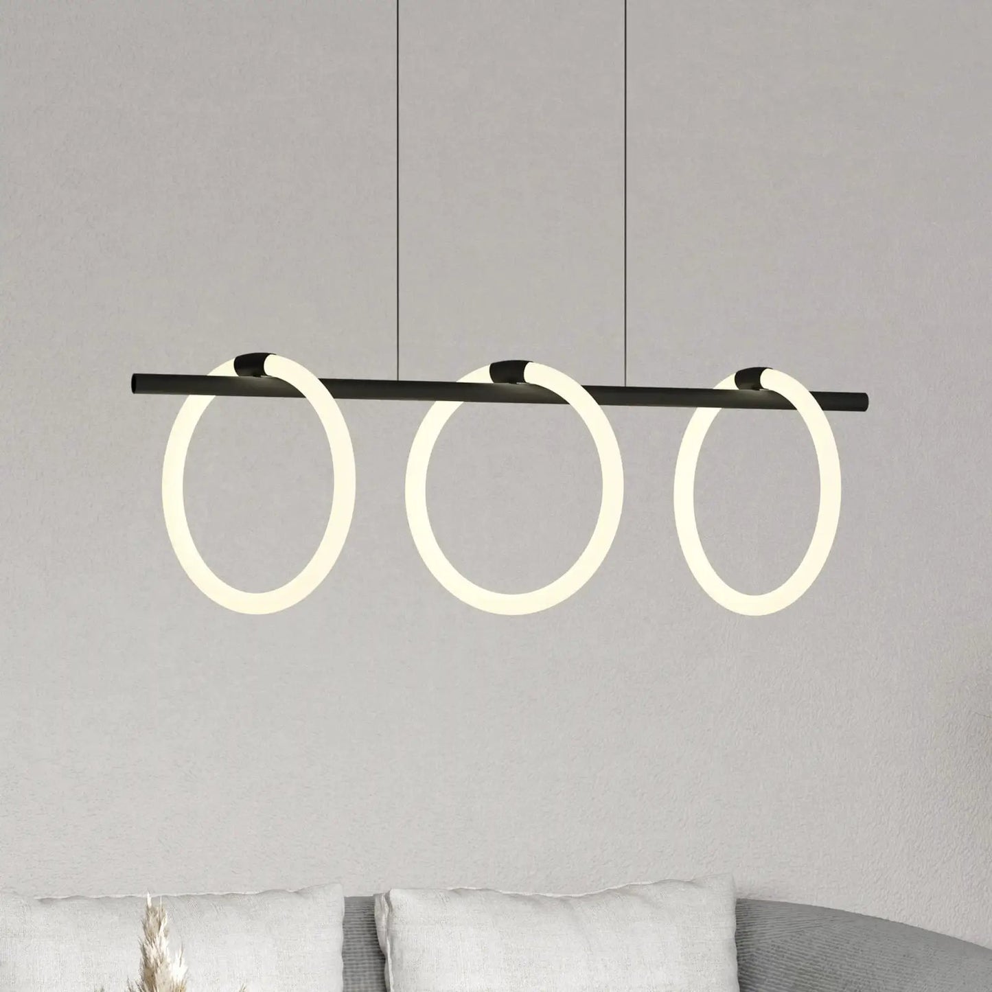Caranaco LED pendant light, 3-bulb
