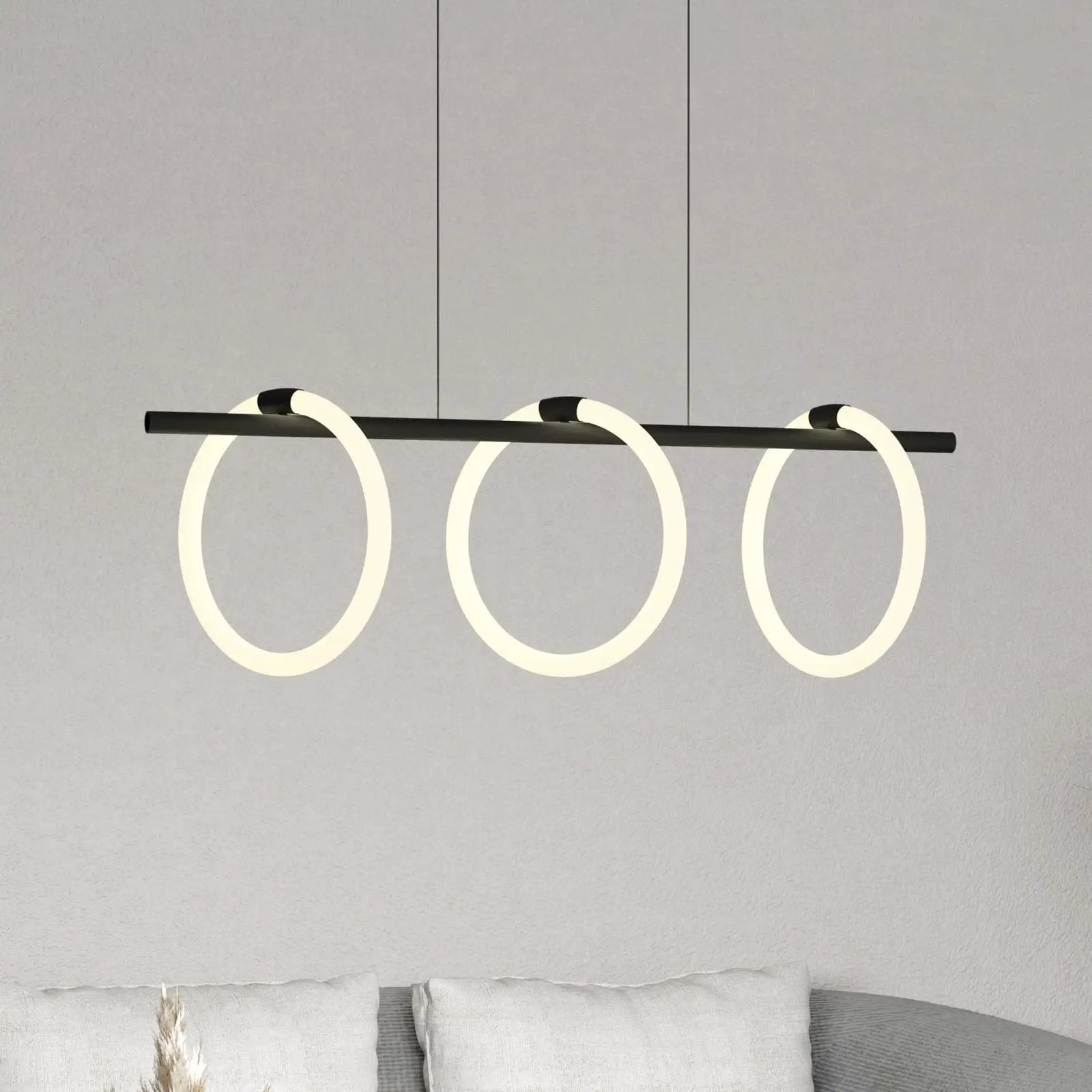 Caranaco LED pendant light, 3-bulb